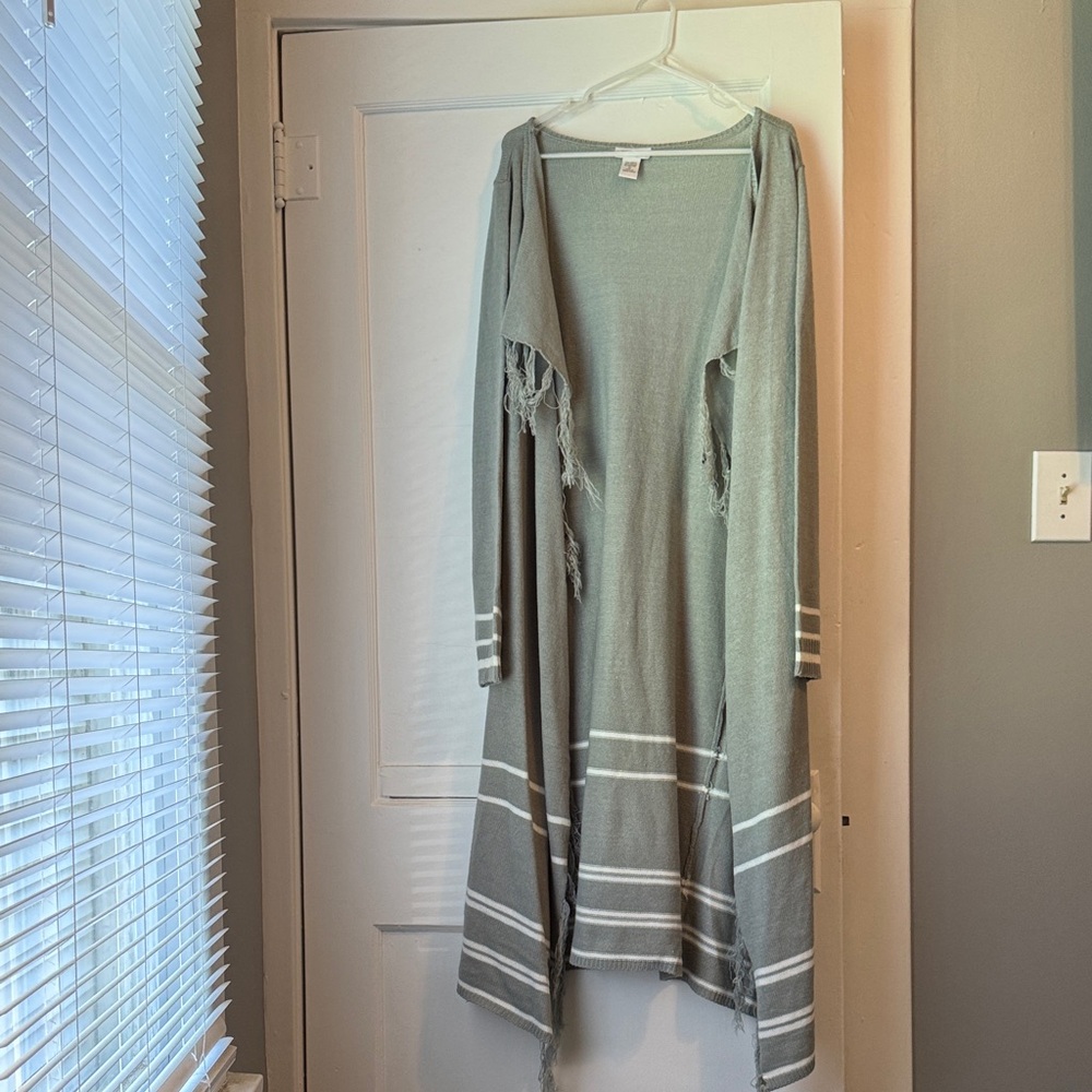 Elegant Striped Women's Cardigan